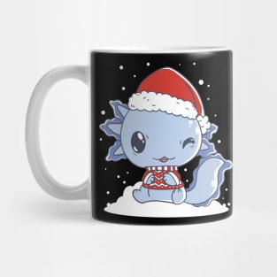 Cute Christmas Axolotl Mug